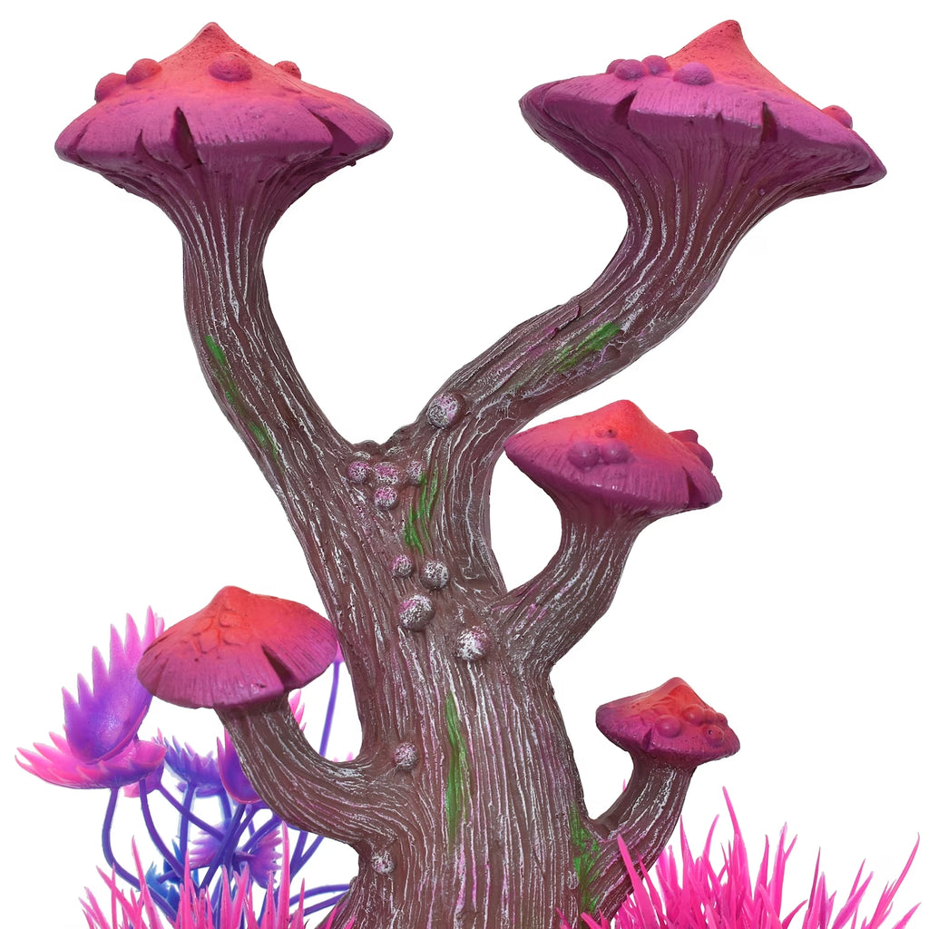 Aquarium Decor Pink Mushroom