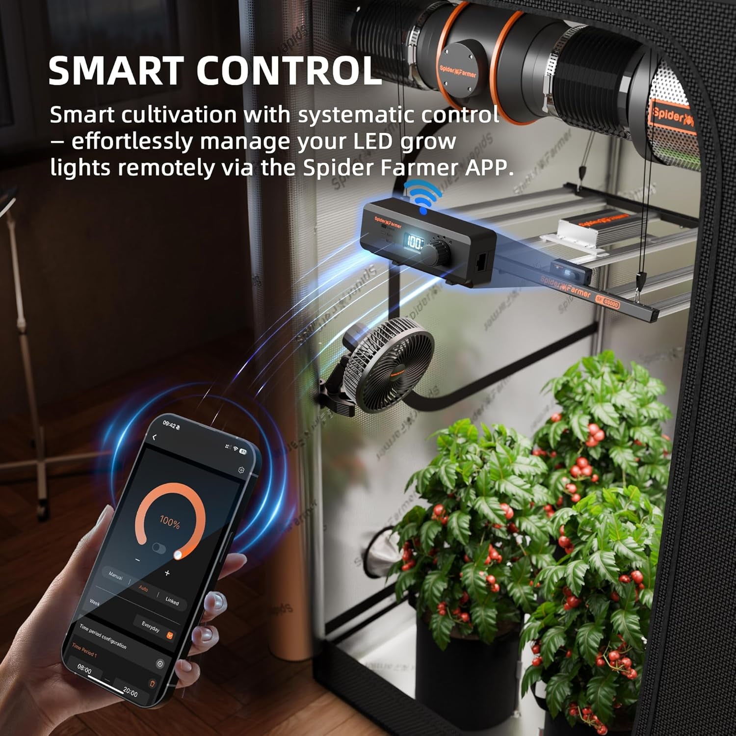 G4500 Cost-Effective 320W 2X4 Coverage LED Grow Lights, Full Spectrum Dimmable Bar Style Led Growing Lamp for Indoor Plants, Upgraded Smart App Control