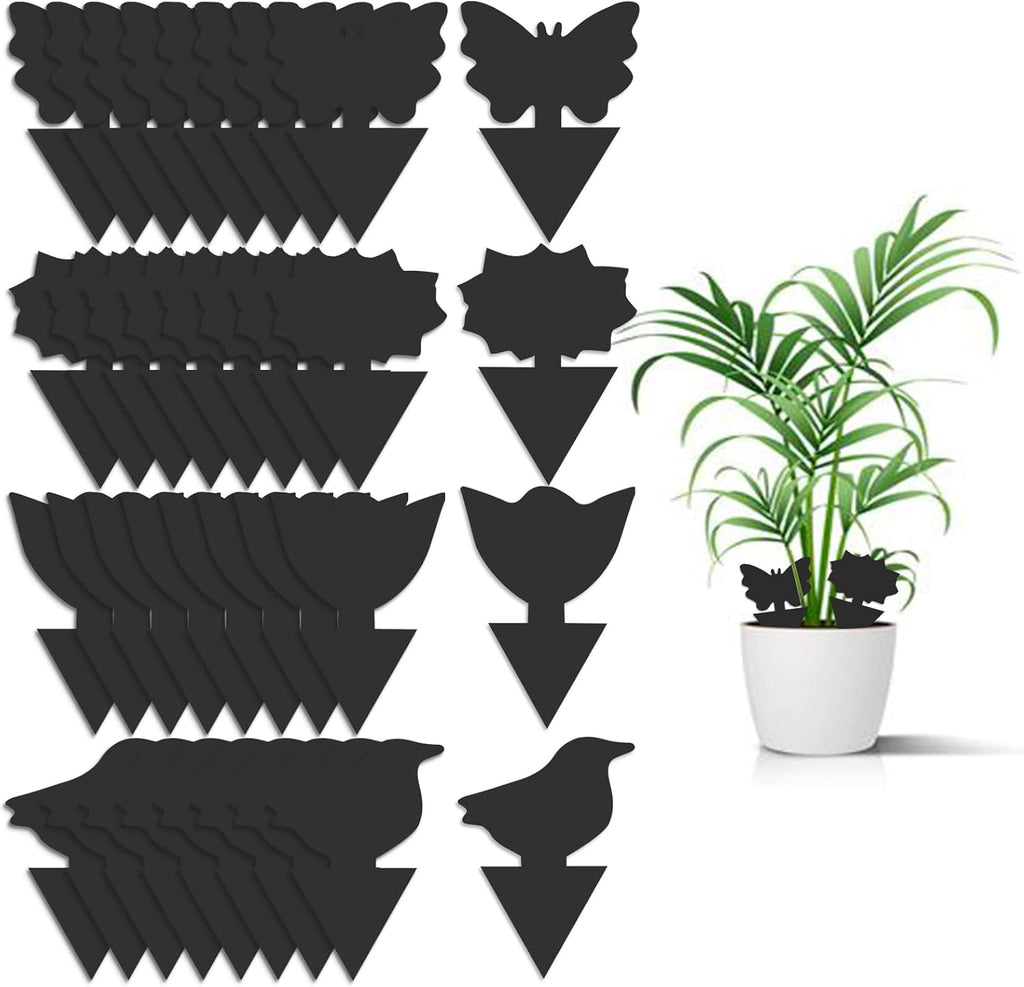 36 Pack Fungus Gnat Traps for House Plants, Sticky Traps for Indoor Outdoor Use to Get Rid of Whitefly Mosquitoes Fungus Gnats Thrips Leafminer Flying Insects Protect Your Plants (Black)