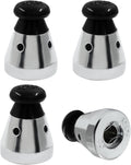 Pressure Cooker Relief Jigger Valve, Black Universal Pressure Cooker Safe Regulator 80KPA Replacement Exhaust Valve Accessories for Weight Pressure Control (4Pcs)