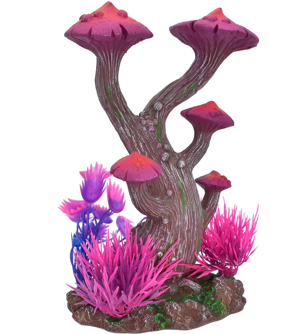 Aquarium Decor Pink Mushroom