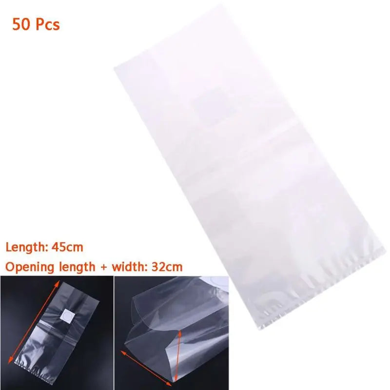 50Pcs 6 Sizes Mushroom Growth Bags High Temperature Plastic Garden Planting Bag