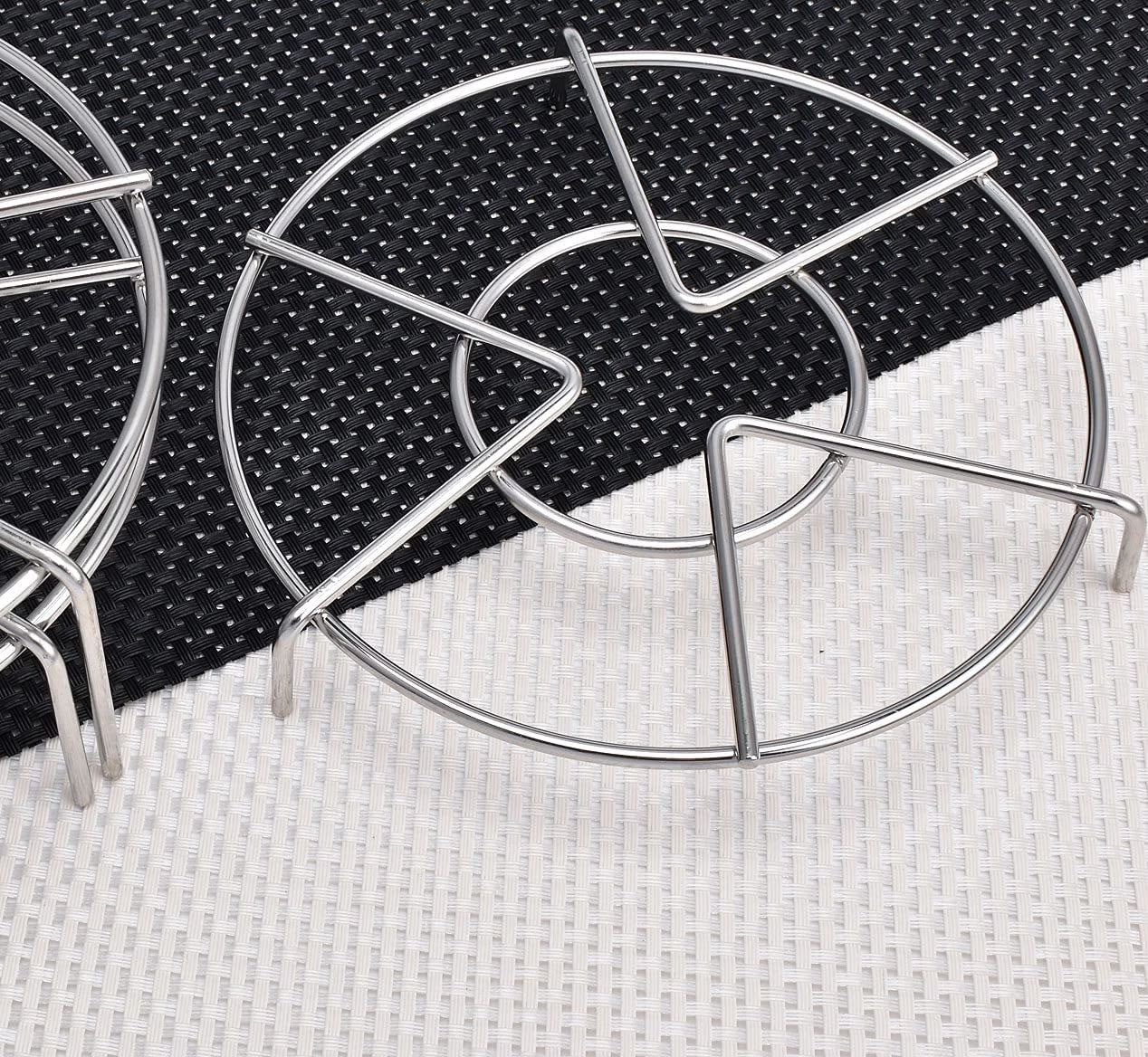 3 Pack 7 Inch Kitchen Trivet Stainless Steel Steaming Rack Pressure Cooker Steam Rack Stand,Steamer Baskets for Instant Pot Pressure Cooker by