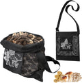 2Pcs Mushroom Hunting Bag,Mesh Pouch Harvesting Bag, Mushroom Foraging Bag, Outdoor Foraging Pouch for Mushroom,Fruit Picking (Black)