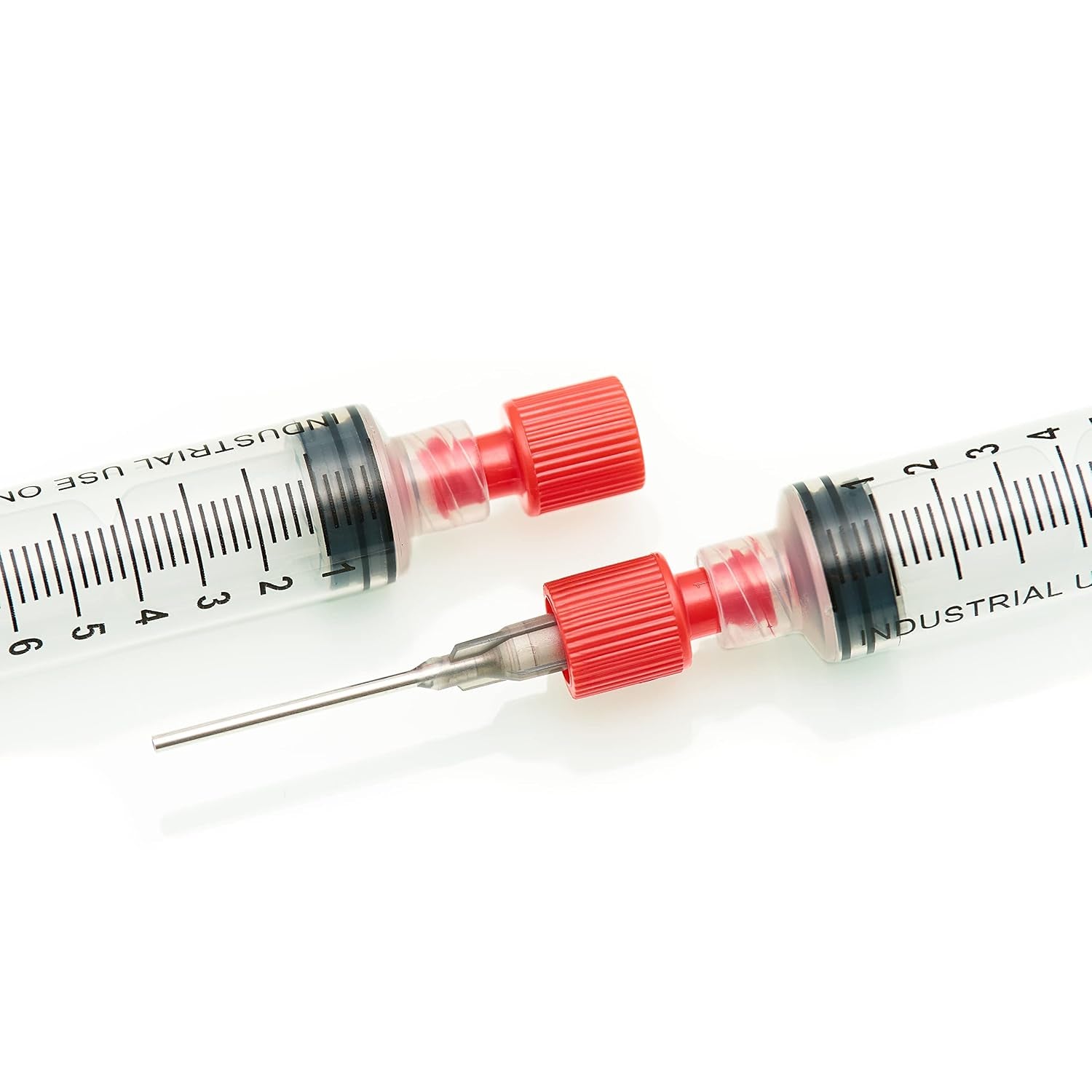 DMF Cap - Dual Male-Female Luer Lock Cap, Non-Sterile (Red, 100)