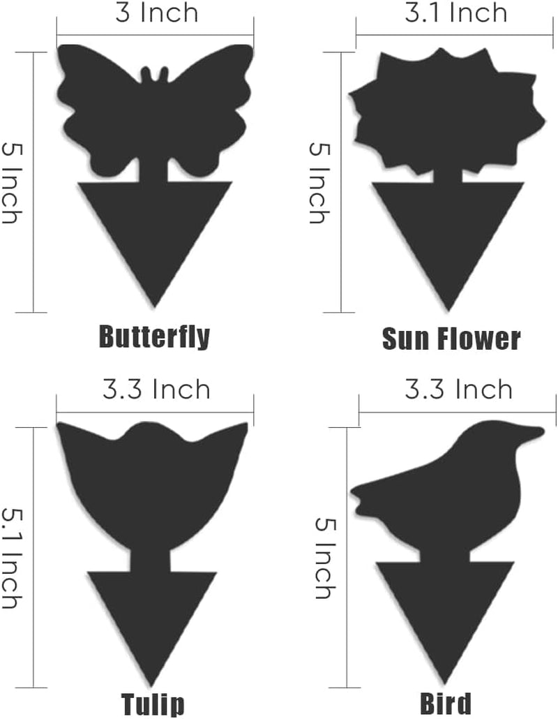 36 Pack Fungus Gnat Traps for House Plants, Sticky Traps for Indoor Outdoor Use to Get Rid of Whitefly Mosquitoes Fungus Gnats Thrips Leafminer Flying Insects Protect Your Plants (Black)