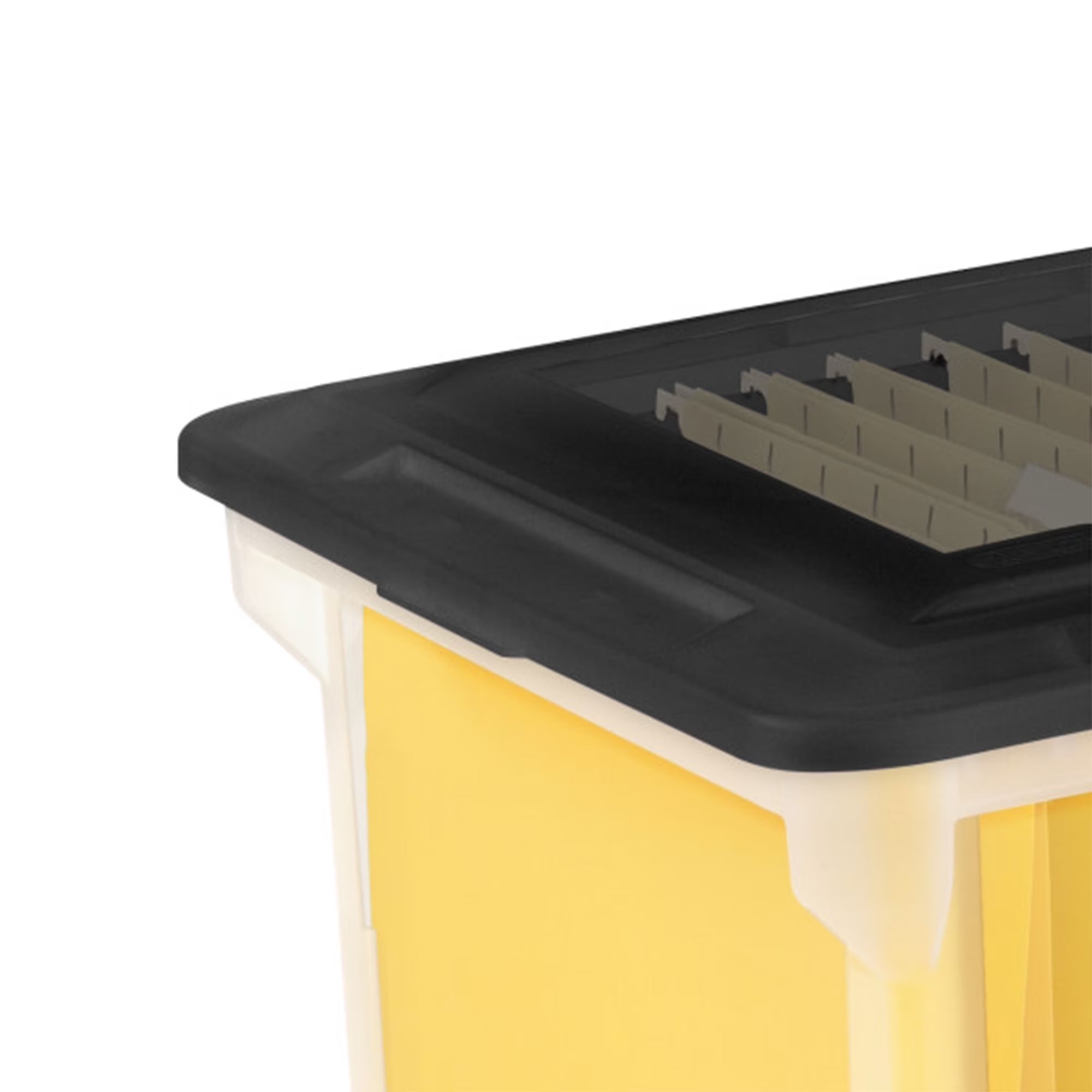 File Box - Clear Plastic Storage Bin - 8 Pack