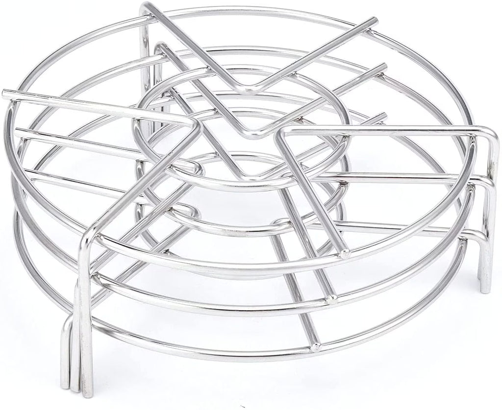 3 Pack 7 Inch Kitchen Trivet Stainless Steel Steaming Rack Pressure Cooker Steam Rack Stand,Steamer Baskets for Instant Pot Pressure Cooker by