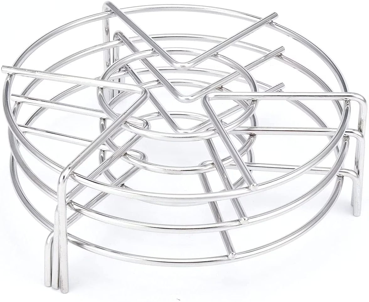 3 Pack 7 Inch Kitchen Trivet Stainless Steel Steaming Rack Pressure Cooker Steam Rack Stand,Steamer Baskets for Instant Pot Pressure Cooker by