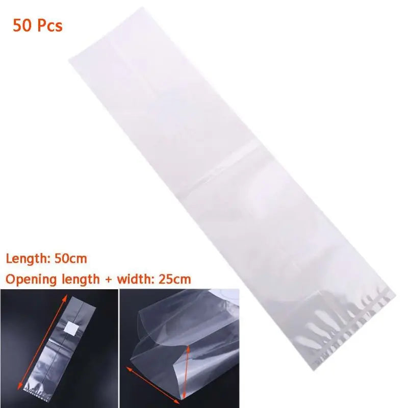 50Pcs 6 Sizes Mushroom Growth Bags High Temperature Plastic Garden Planting Bag