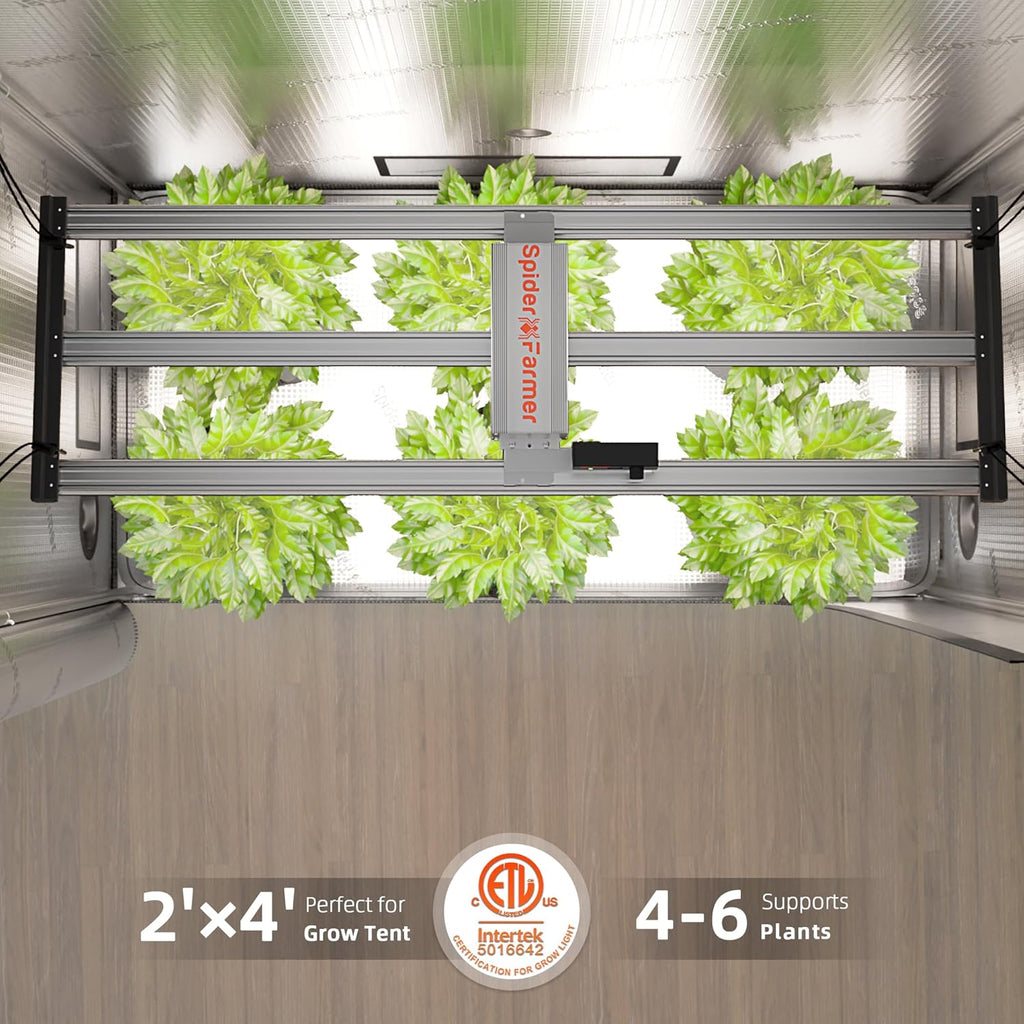 G4500 Cost-Effective 320W 2X4 Coverage LED Grow Lights, Full Spectrum Dimmable Bar Style Led Growing Lamp for Indoor Plants, Upgraded Smart App Control