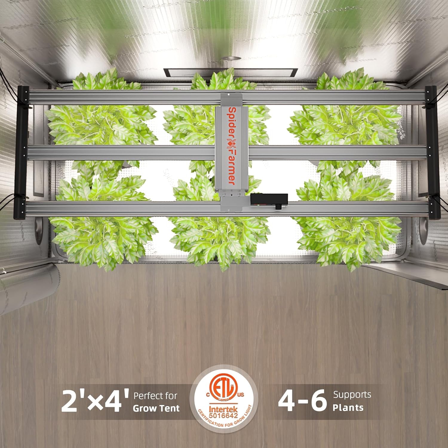 G4500 Cost-Effective 320W 2X4 Coverage LED Grow Lights, Full Spectrum Dimmable Bar Style Led Growing Lamp for Indoor Plants, Upgraded Smart App Control