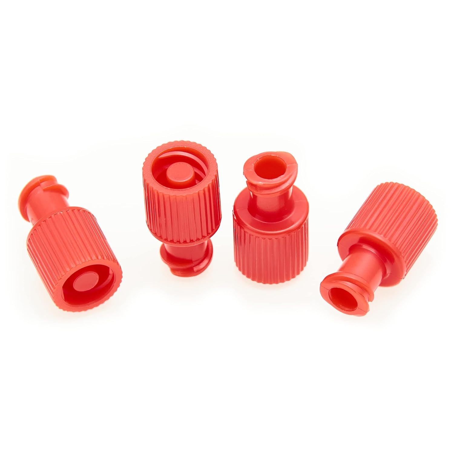 DMF Cap - Dual Male-Female Luer Lock Cap, Non-Sterile (Red, 100)