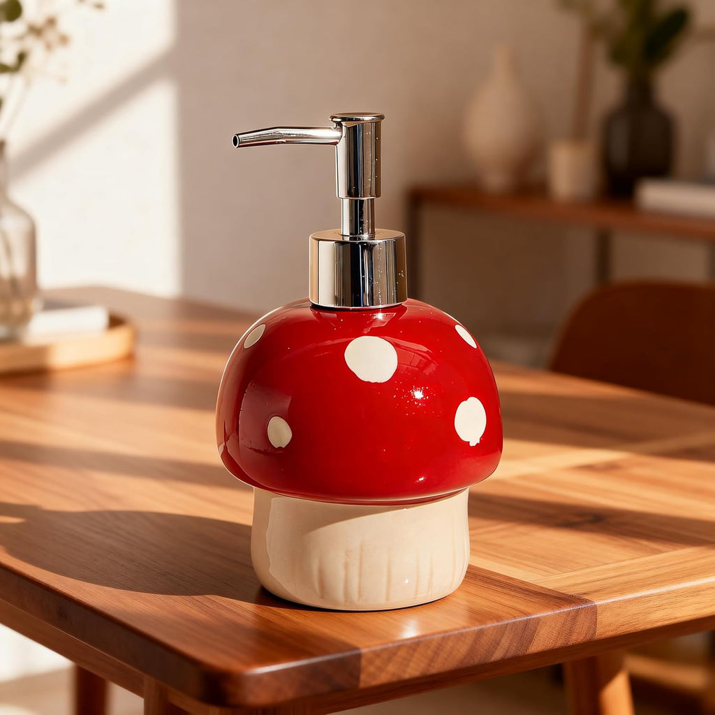 Cute Mushroom Soap Dispenser, Fun Hand Soap Pump, Mushroom Bathroom Decor, Cute Bathroom Decor, Mushroom Accessories, Mushroom Kitchen Decor, Mushroom Gifts