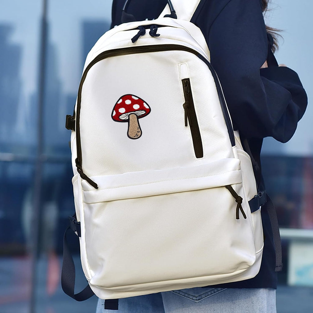 Cute Mushroom Patch Iron-On Patch –Suitable for Jackets, Shirts, and Backpacks