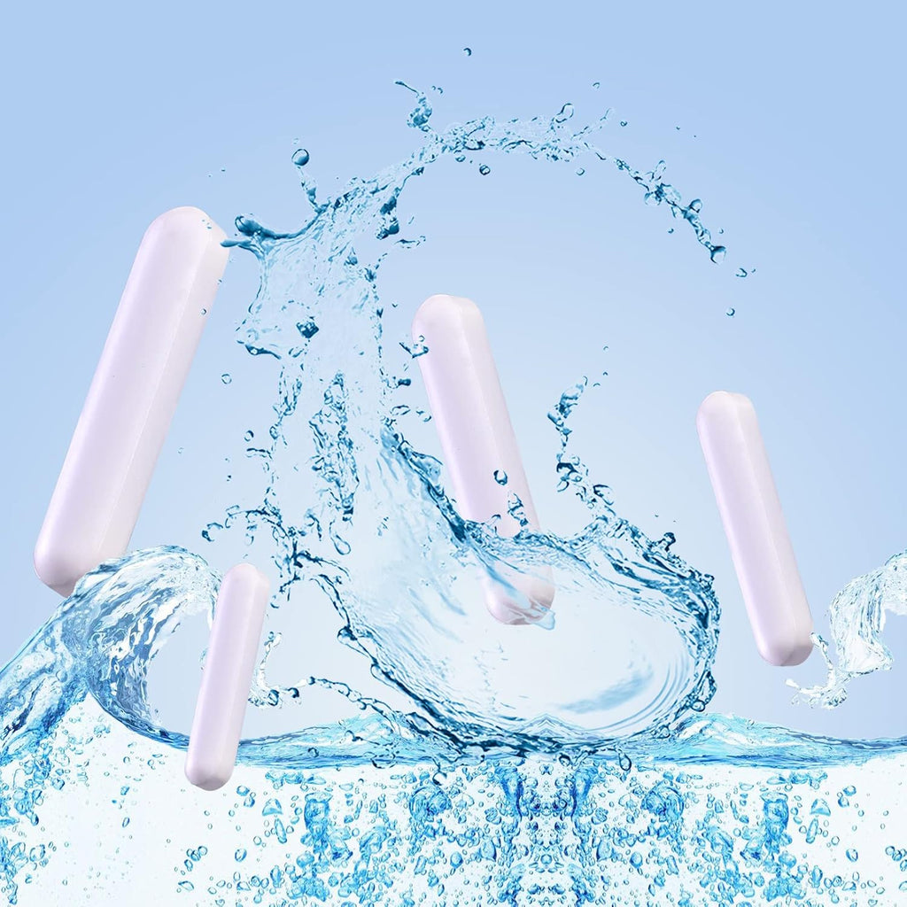 6Pcs PTFE Magnetic Stirrer Mixer Stir Bar, Magnetic Stir Bar 10Mm/0.39 Inch