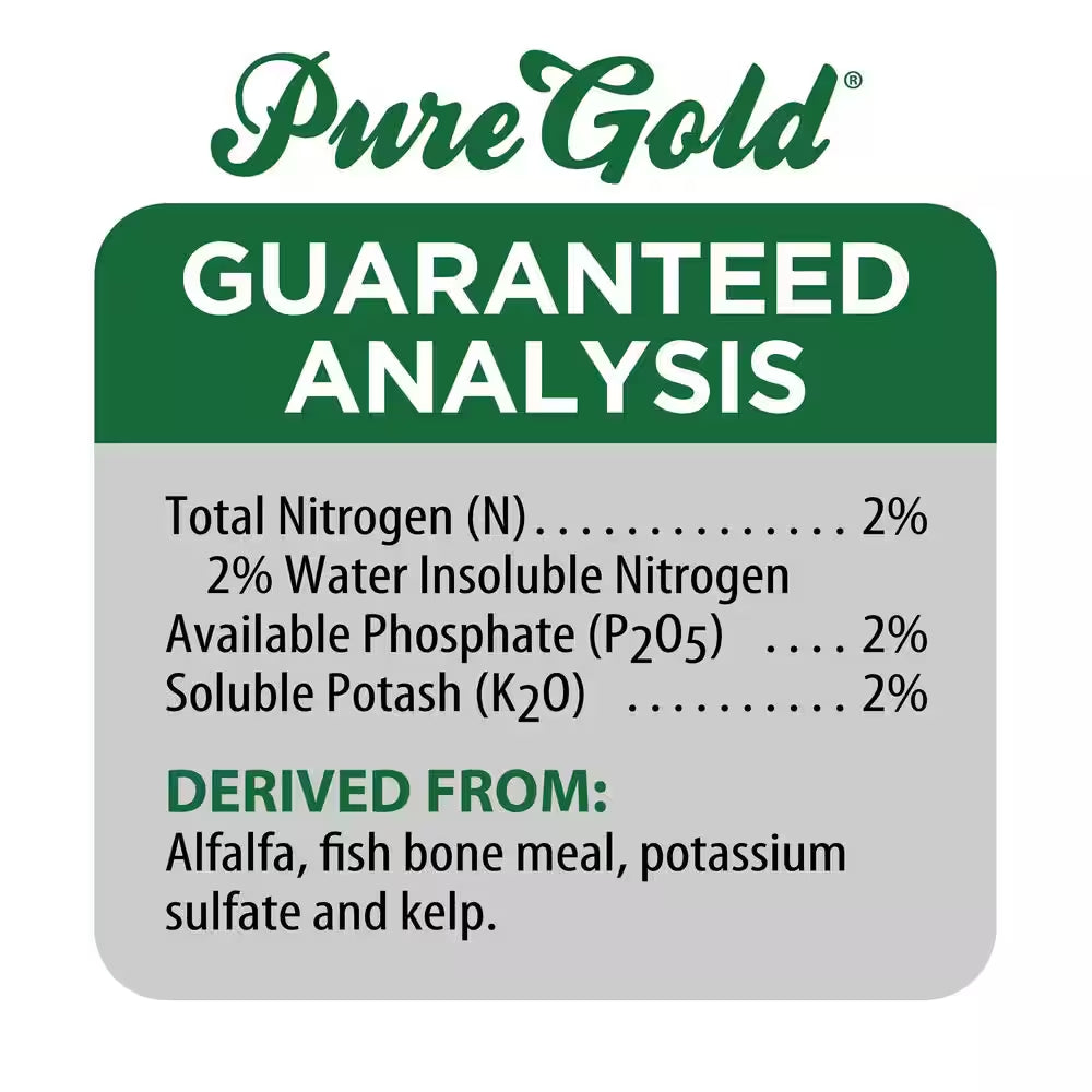 3 Lbs. 45 Sq. Ft. Organic Pure Gold All Purpose Dry Plant Fertilizer Pelletized
