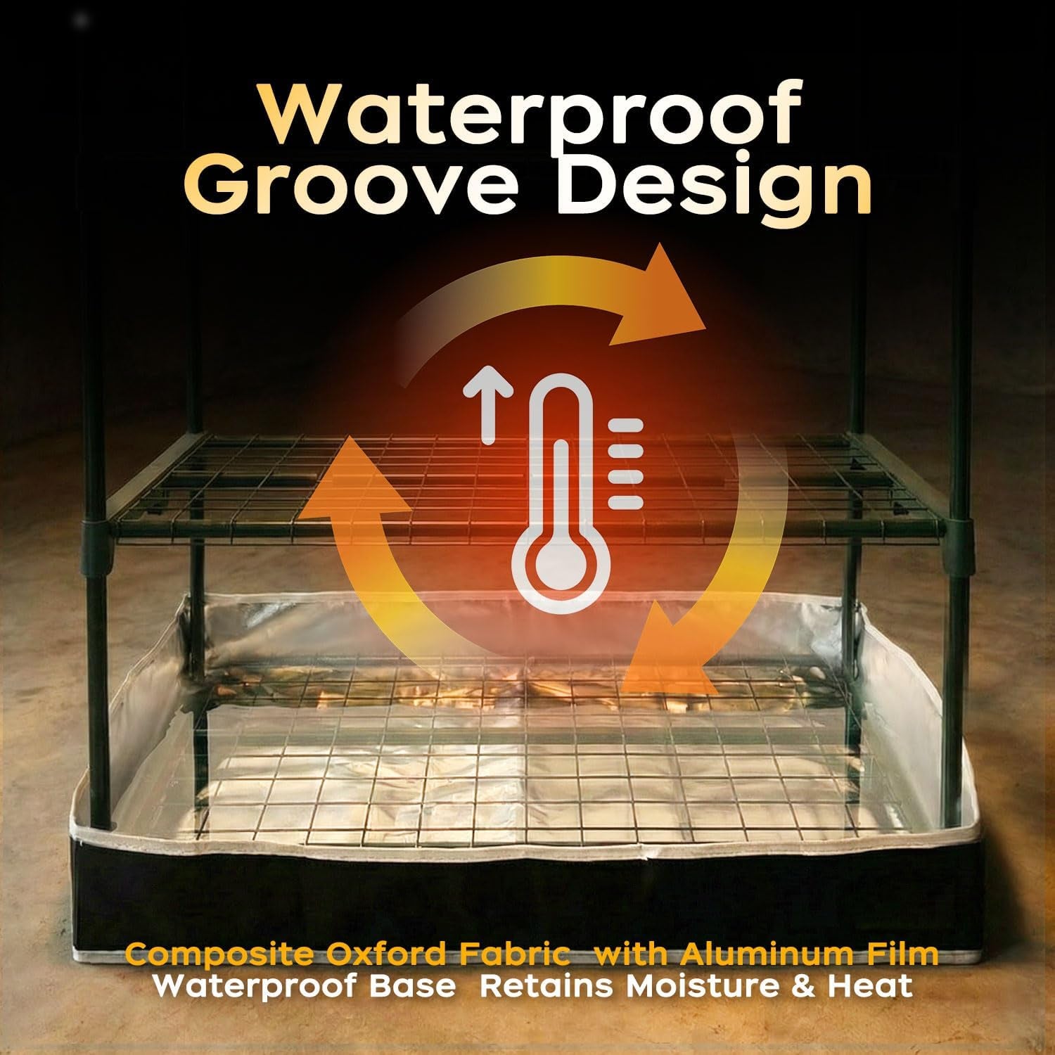 Mushroom Grow Tent Kit with Mushroom-Optimized Grow Lights & Timer | 27.5"W X 20"D X 65"H, Indoor Martha Tent with Oxford Fabric Cover, Small Greenhouse, 4" Vent Ports for Inline Fan, Humidifier