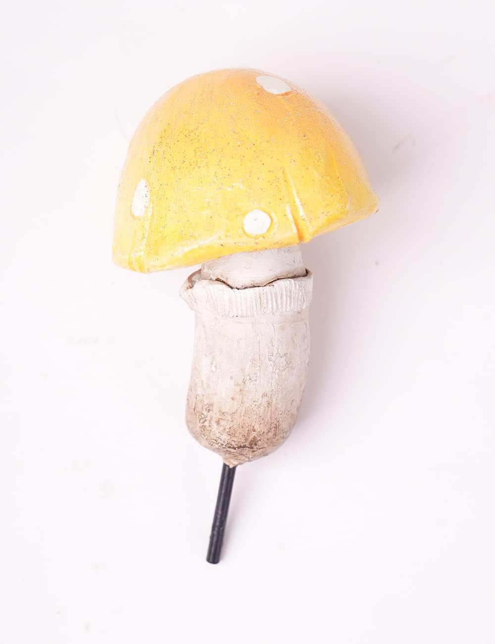 3Pcs Mushroom Statue Sculpture Fairy Figurine Garden Decor Gift for Home Outdoor Patio Yard Art Polyresin 6.3 Inch