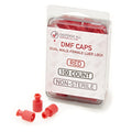 DMF Cap - Dual Male-Female Luer Lock Cap, Non-Sterile (Red, 100)
