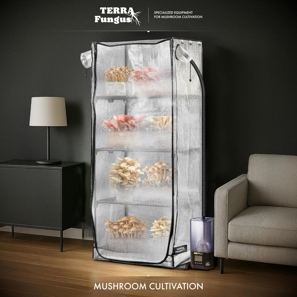 Mushroom Grow Tent | Martha Tent, Small Greenhouse for Indoor, Fruiting Chamber, Fits Monotub