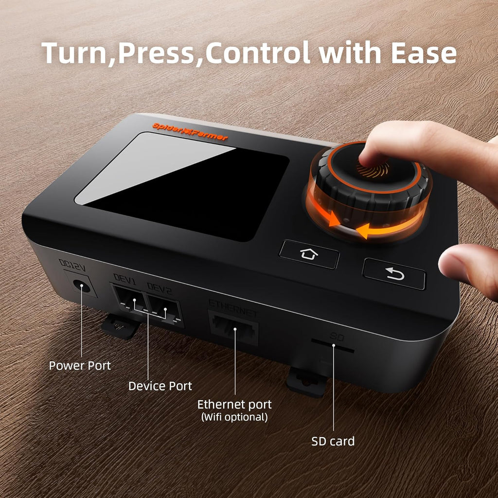 GGS Controller Kits, Automatic Grow Environmental Controller, Temp Humid Light Sensor and Adapter, Ideal for Indoor Garden Grow Cycle System Auto Management