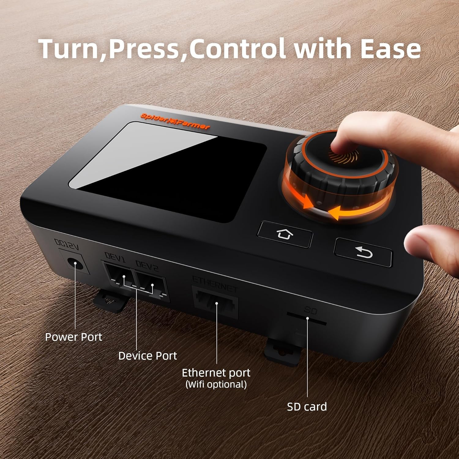 GGS Controller Kits, Automatic Grow Environmental Controller, Temp Humid Light Sensor and Adapter, Ideal for Indoor Garden Grow Cycle System Auto Management