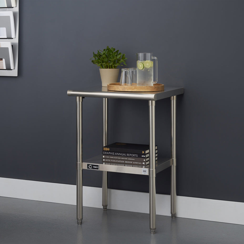 TRINITY Ecostorage NSF Certified Stainless Steel Table