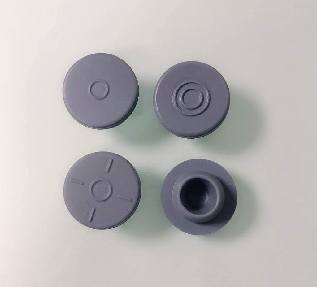 100 Peices Mushrooms Self Healing Rubber Injection Ports,13Mm Rubber Bottle Stoppers, for Sealing 1/4 Inch or 7Mm Opening
