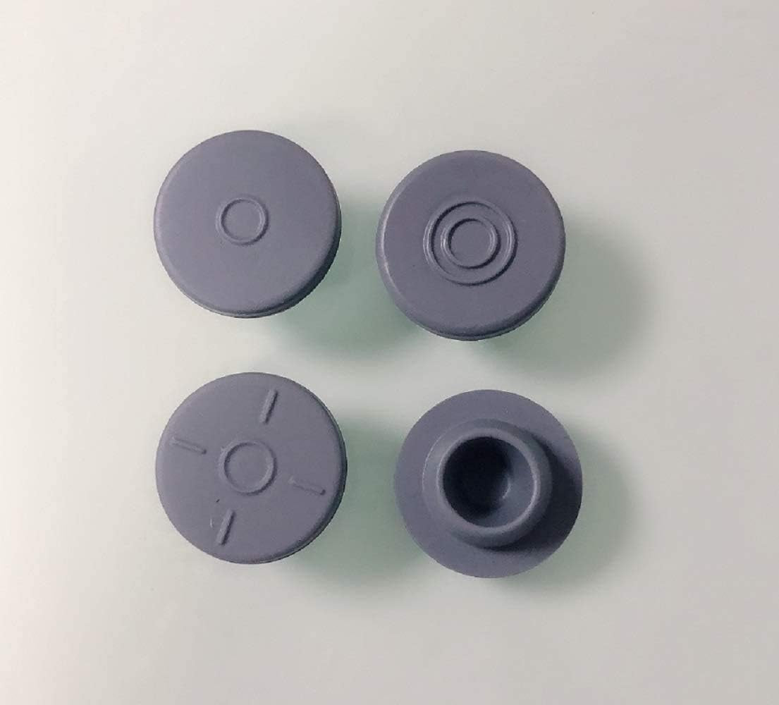 100 Peices Mushrooms Self Healing Rubber Injection Ports,13Mm Rubber Bottle Stoppers, for Sealing 1/4 Inch or 7Mm Opening