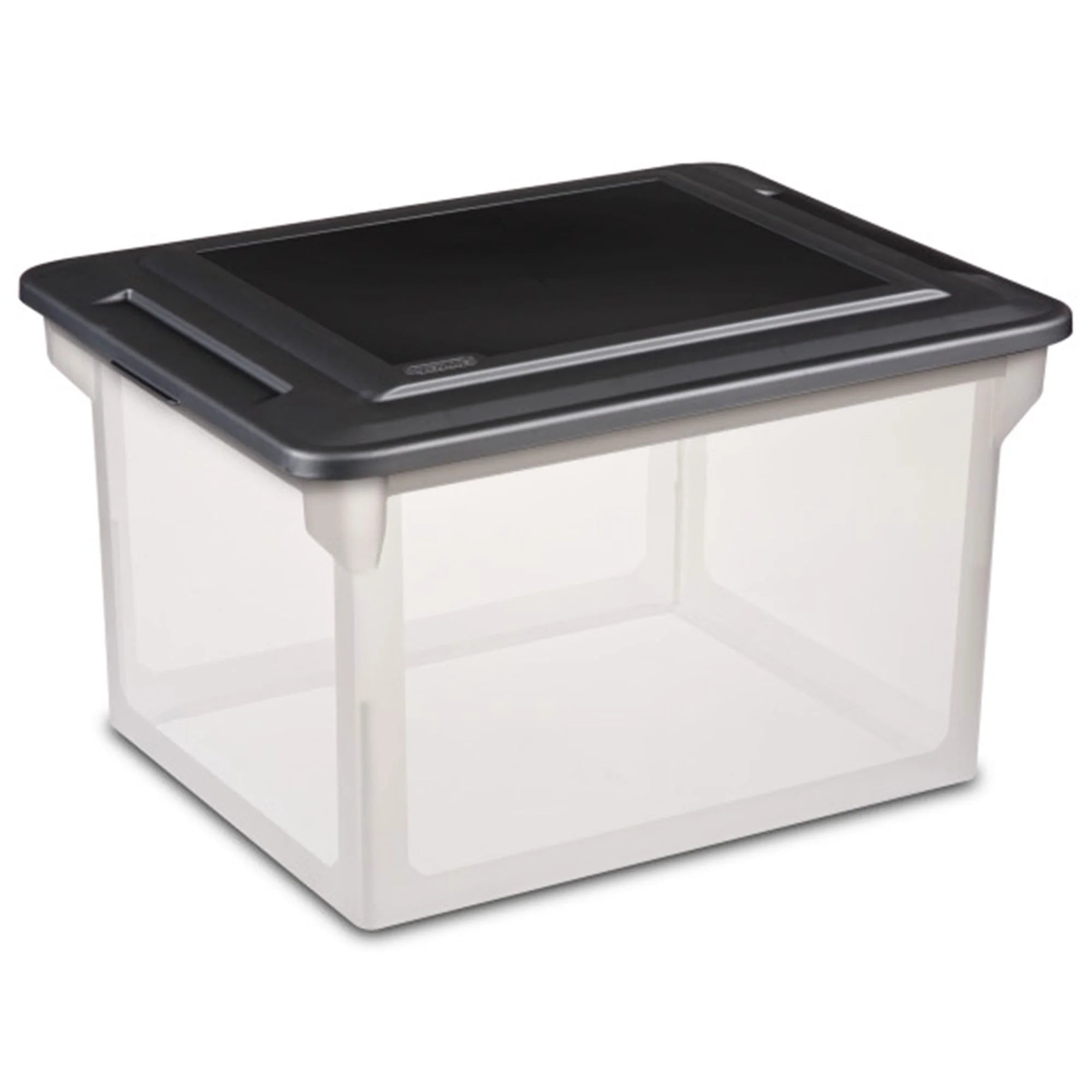 File Box - Clear Plastic Storage Bin - 8 Pack