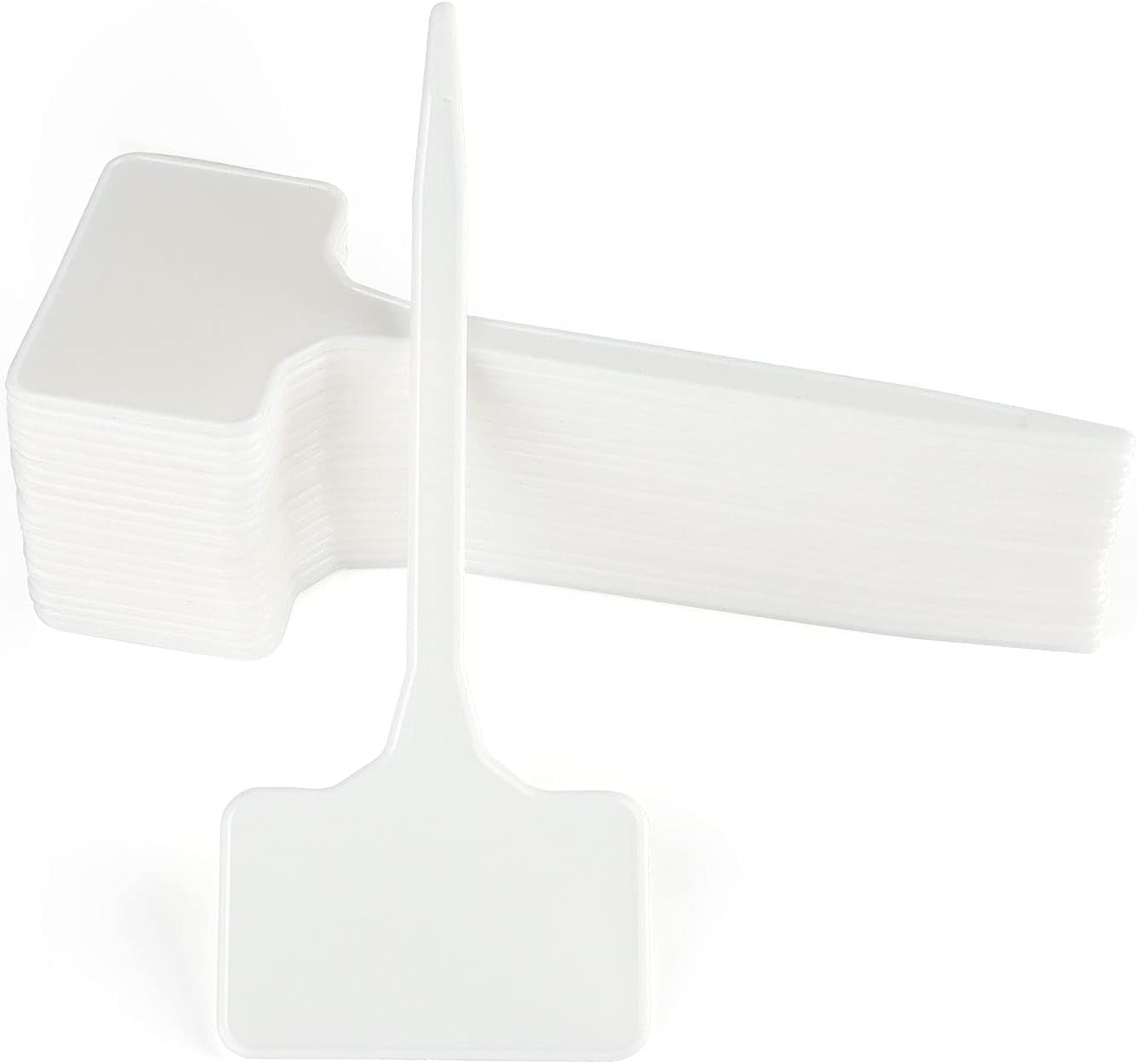 50 Pcs Thick Plastic Plant T-Type Tags 6" Large Nursery Garden Labels