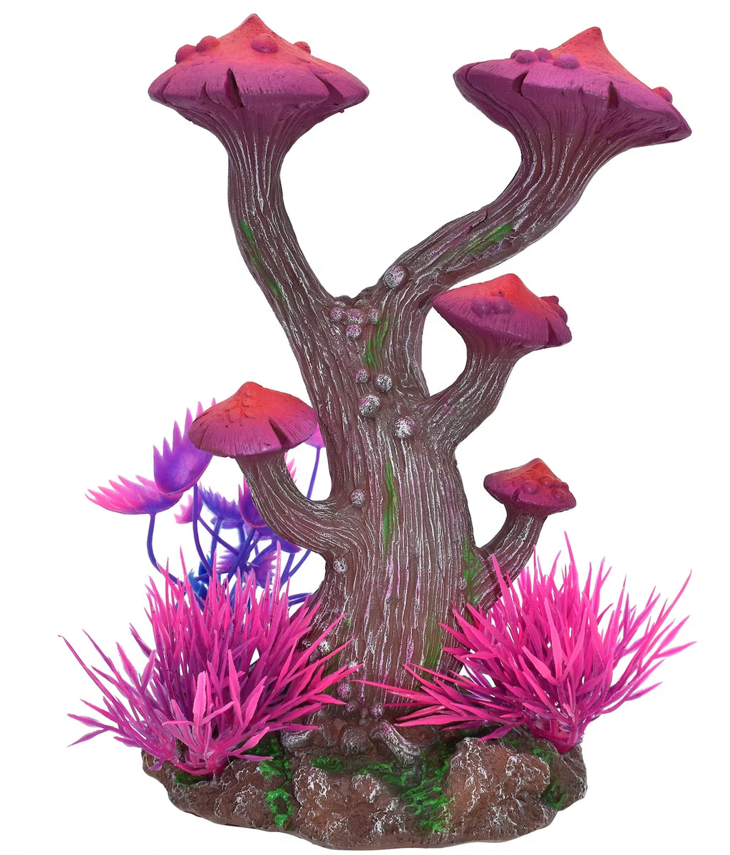 Aquarium Decor Pink Mushroom