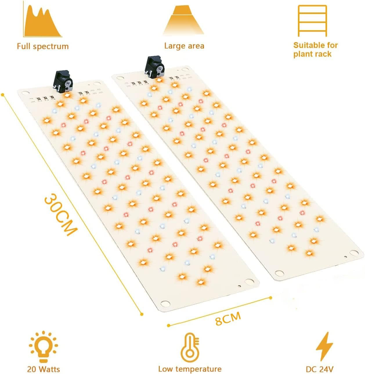 Grow Lights for Indoor Plants,Ultra-Thin Panel Grow Lamp,158Leds Full Spectrum Grow Lights for under Cabinet Plant, Grow Lamp with 3/9/12H Timer,10 Dimmable Levels for Plants Growing(2Pcs)
