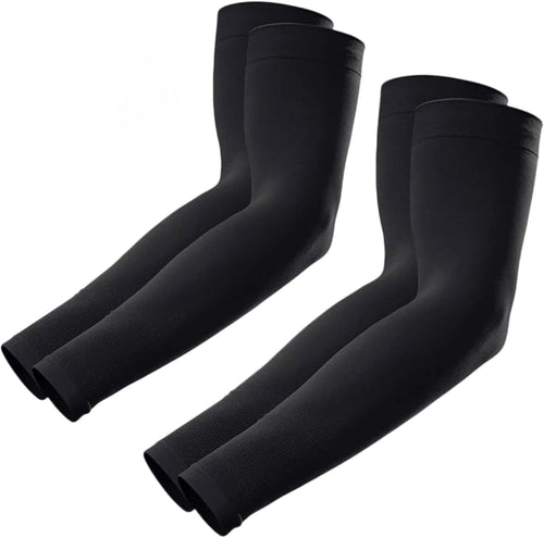 2 Pairs Arm Sleeves Compression UV Protection Cooling Sun Sleeves Tattoo Cover up Basketball Arm Sleeves Football