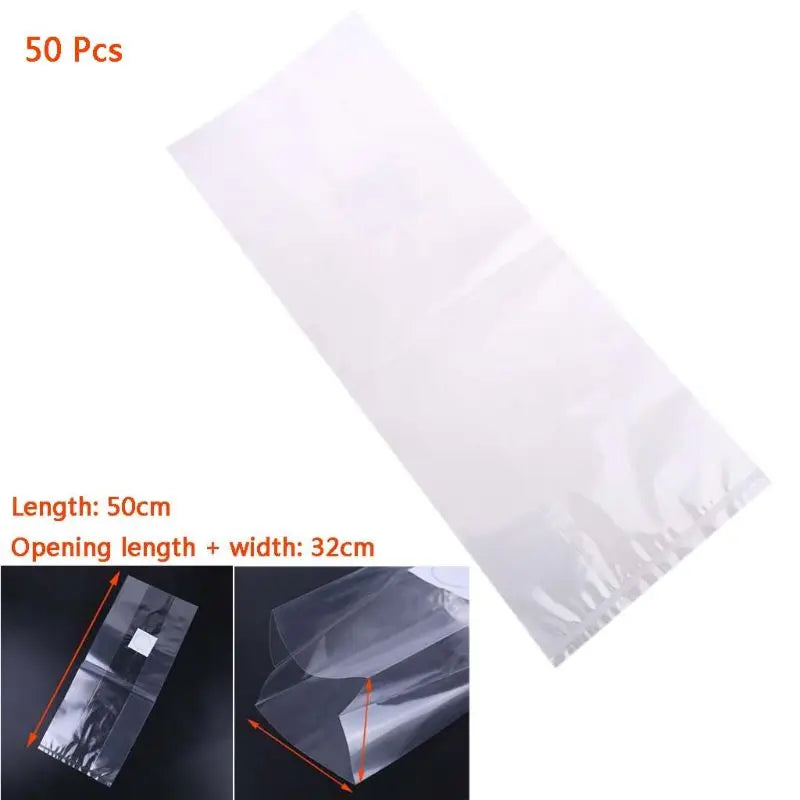 50Pcs 6 Sizes Mushroom Growth Bags High Temperature Plastic Garden Planting Bag