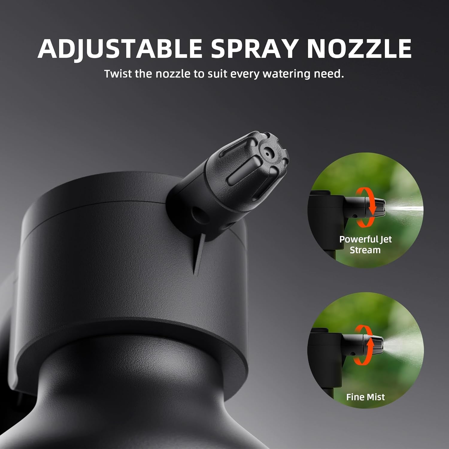 0.5 Gallon Electric Spray Bottle, 2500Mah Battery Powered Sprayer, Automatic Plant Mister with Adjustable Nozzle & Measuring Cup, Type-C Rechargeable for Indoor Outdoor Gardening