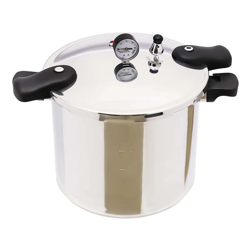 22L Large Capacities Pressure Cooker 90Kpa Commercial Aluminum Alloy Explosion-Proof Pressure Cooker for Gas Stoves 32*28Cm