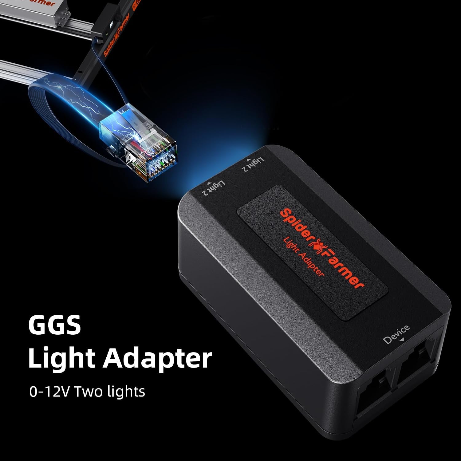 GGS AC5 Power Strip Kits, 5 AC App-Based Controls Outlets, 3 in 1 Soil Sensor, Temp Humid Light Sensor, for Indoor Grow Tent and Room