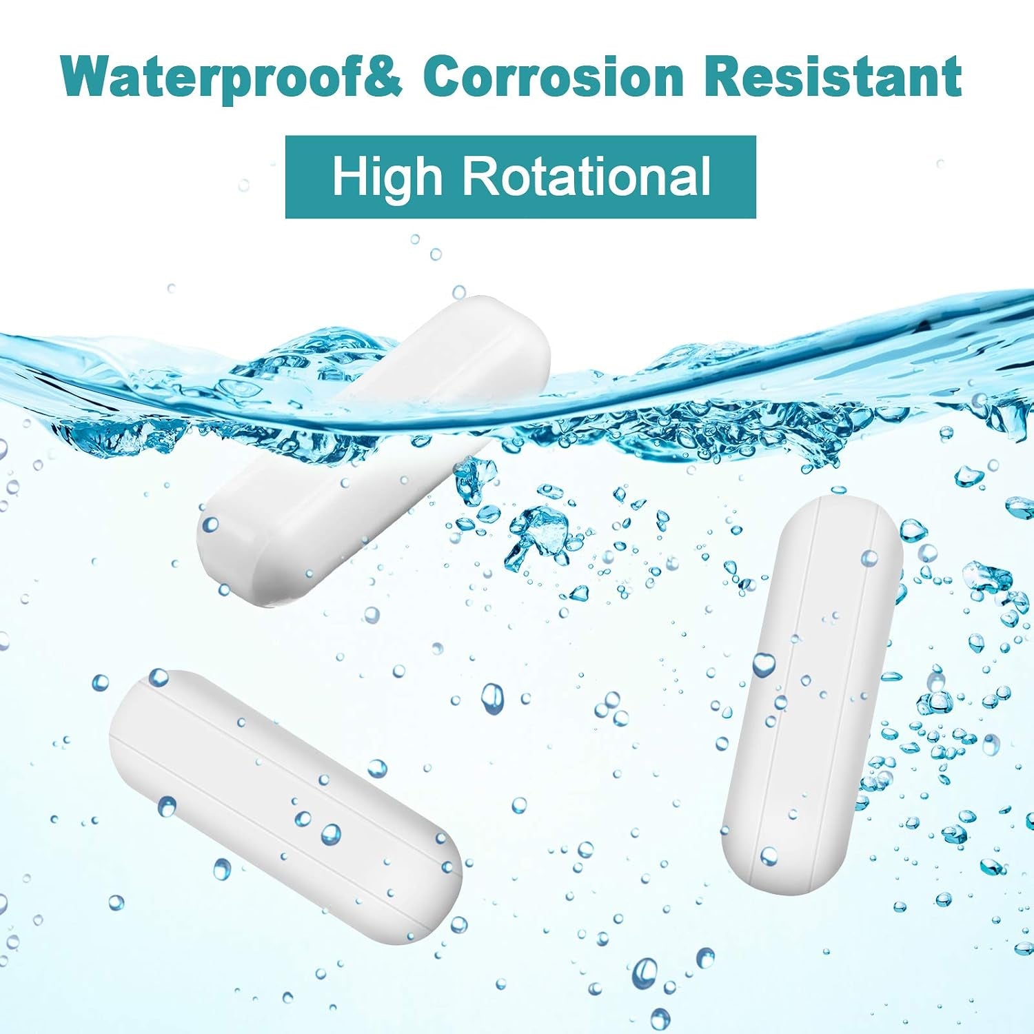 16 Pieces PTFE Magnetic Mixer Stirrer Bar, White Color Stainless Steel Laboratory PTFE Stir Plate Bar, Mixing Plate Magnet Stick (30 Mm/ 1.18 Inch)
