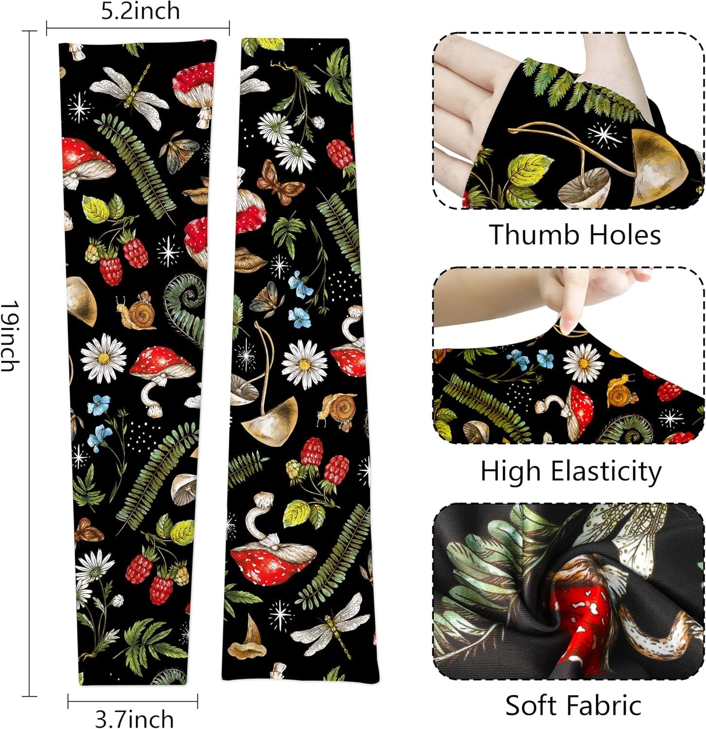 Gardening Sleeves for Women Leaf Sleeves to Cover Arms Sleeves Anti-Scratch Farm Sun Protection Cooling Sleeve