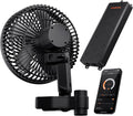 Grow Tent Clip Fan 6" with GGS AC10 Power Strip Kits Smart App-Based Controls Outlets