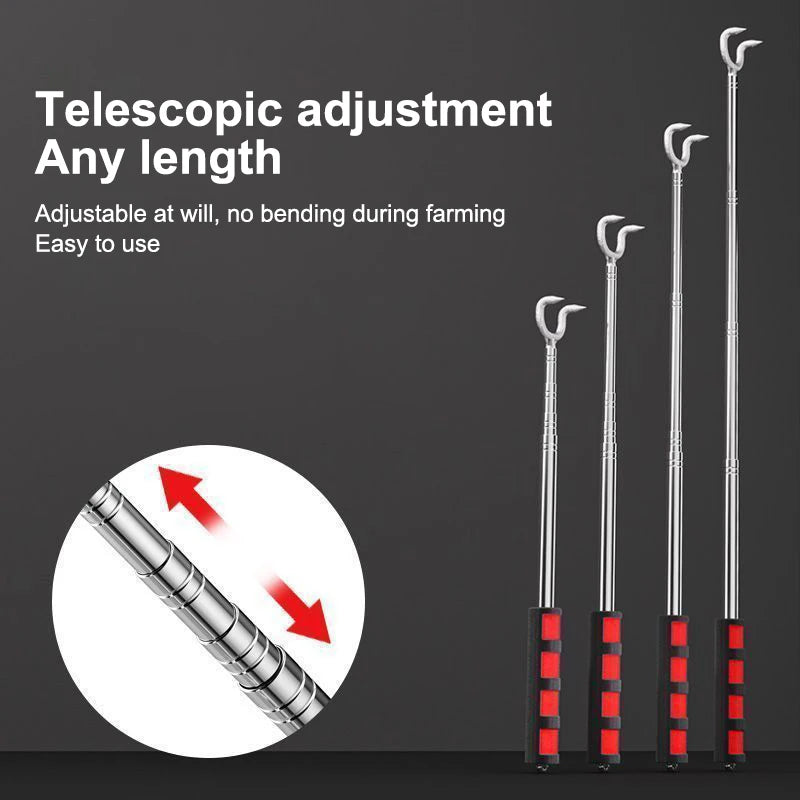 1/2Pcs Multipurpose Mushroom Harvester Non Slip Handle Adjustable Telescopic Mushroom Picking Tools Mushroom Foraging Picker