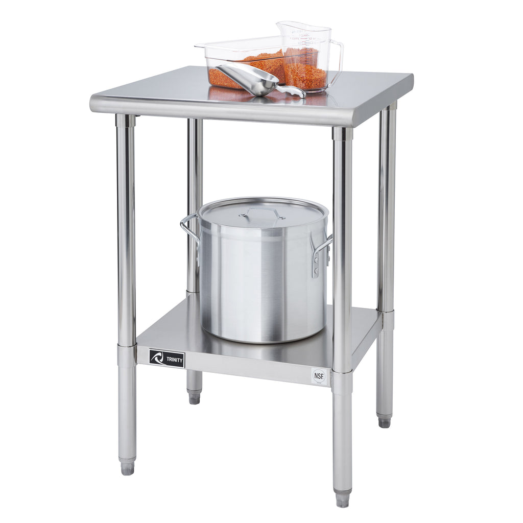 TRINITY Ecostorage NSF Certified Stainless Steel Table