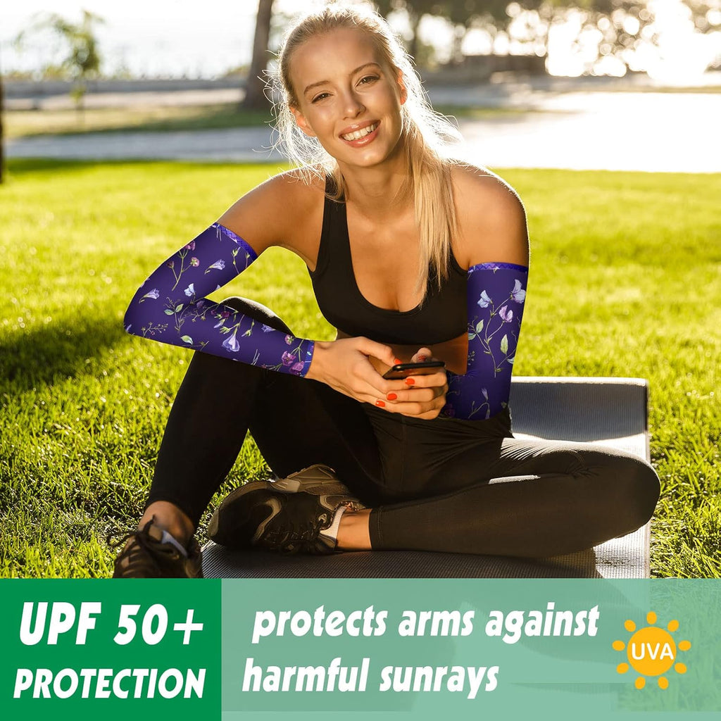 12 Pairs Gardening Arm Sleeves Sun Protection Flower Arm Sleeves UV Protection Cooling Cover for Farmer Running